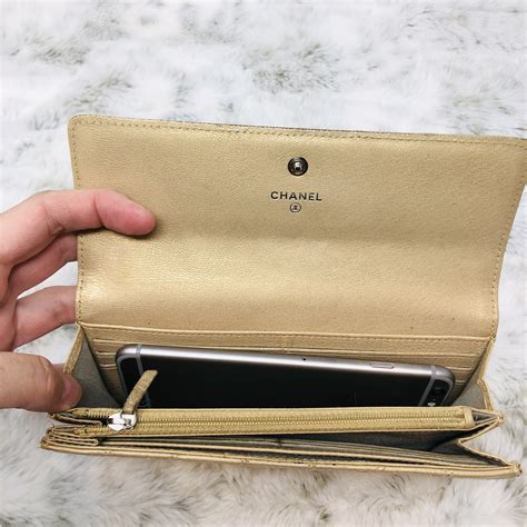 chanel wallet cream|authentic chanel wallet on chain.